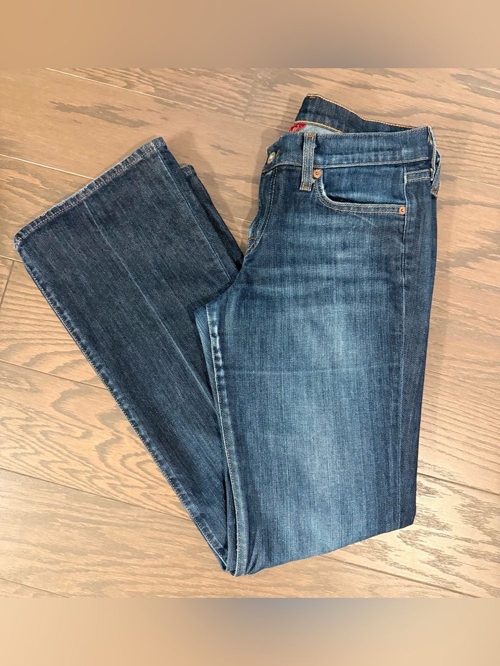 Lucky Brand Henna Sweet N Low Bootcut Jeans 8/29 Y2K Embroidered